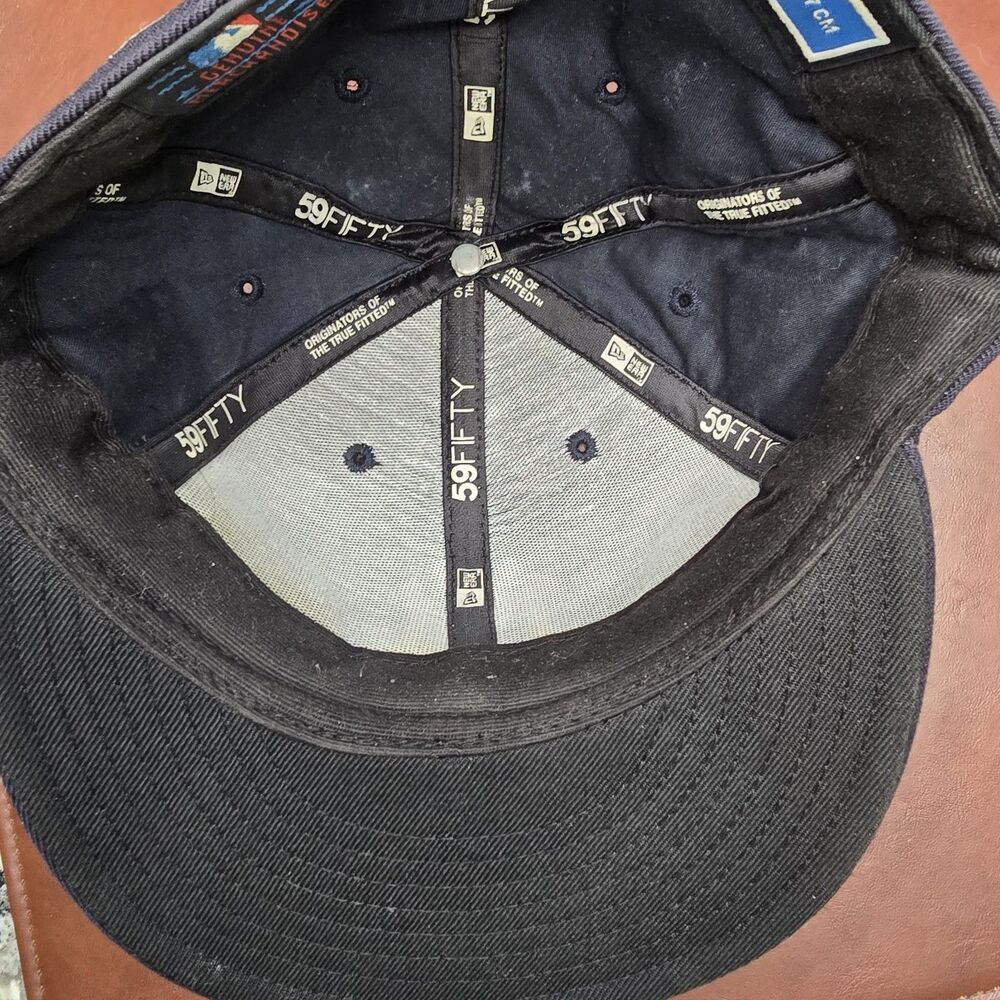 New Era 7-3/8 New York NY Yankees 1923-1950 World Series Patch Baseball Cap - Picture 6 of 7